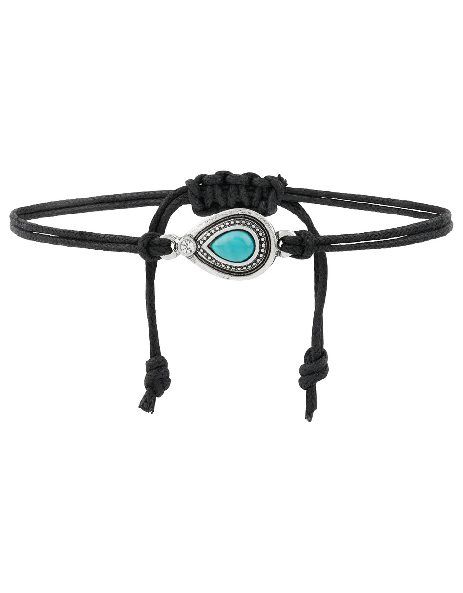Женский Accessorize Браслет TURQ TEARDROP CLASP (цвет ), артикул 884045 | Фото 1