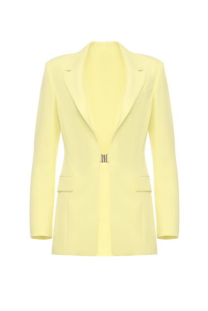 Однотонный пиджак|Основной цвет:Желтый|Артикул:CA3041T2200 | Фото 1