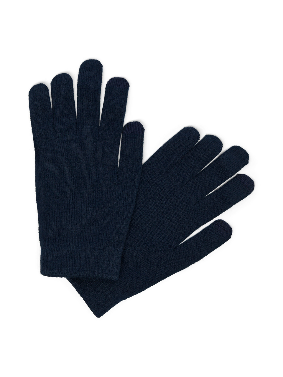 Вязаные перчатки|Основной цвет:Синий|Артикул:12158446 | Фото 1