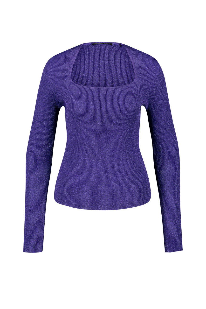 Джемпер из смесовой вискозы|Основной цвет:Фиолетовый|Артикул:572305-15005 | Фото 1