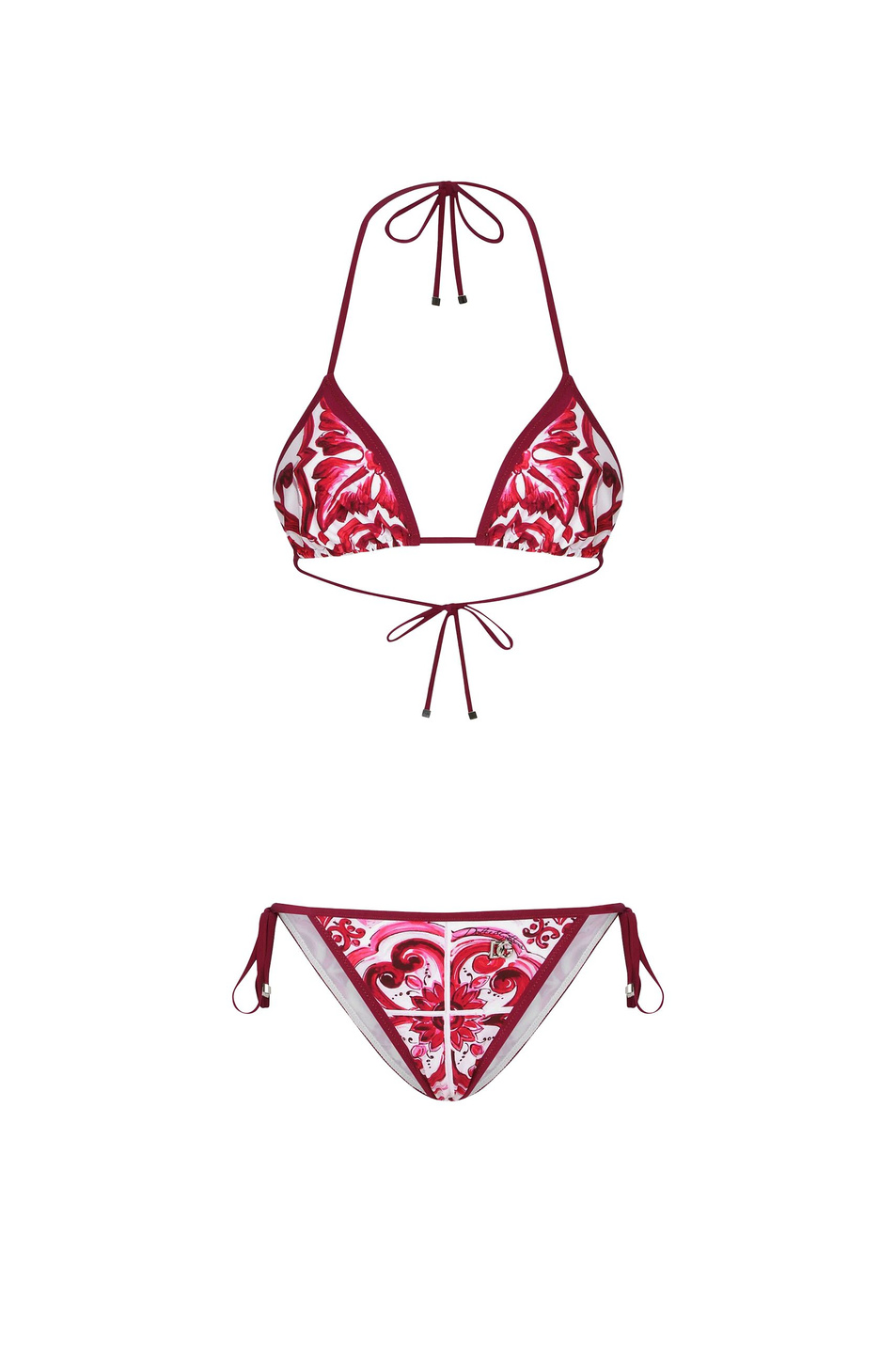 Купальник раздельный с принтом майолика|Основной цвет:Фуксия Женский Dolce & Gabbana Купальник раздельный с принтом майолика (цвет ), артикул O8A02J-ONO19 | Фото 1