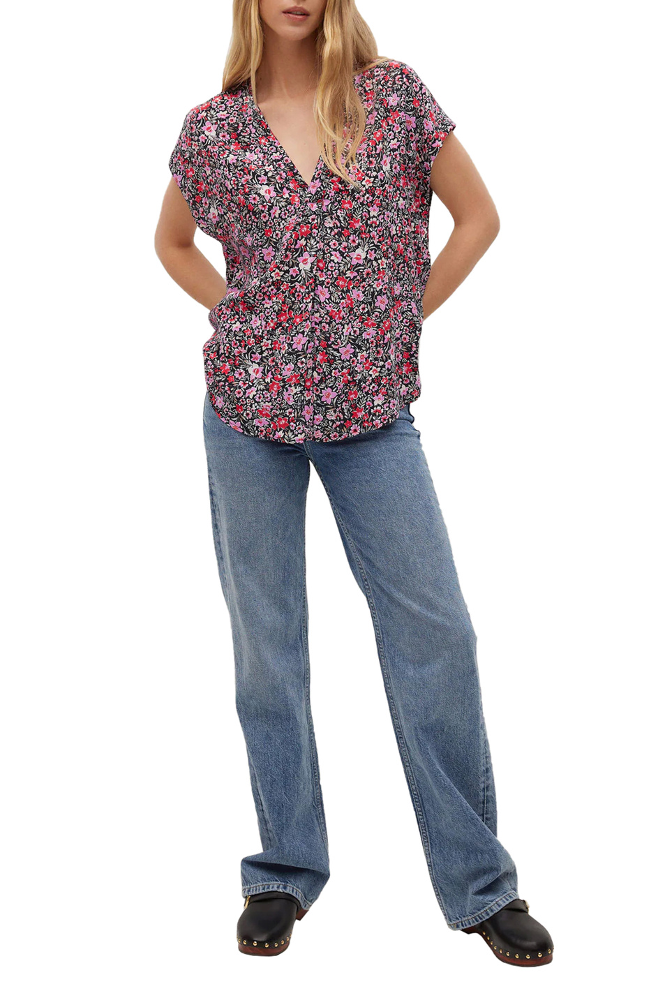 Женский Mango Блузка GONDOLE oversize с принтом (цвет ), артикул 17072023 | Фото 2