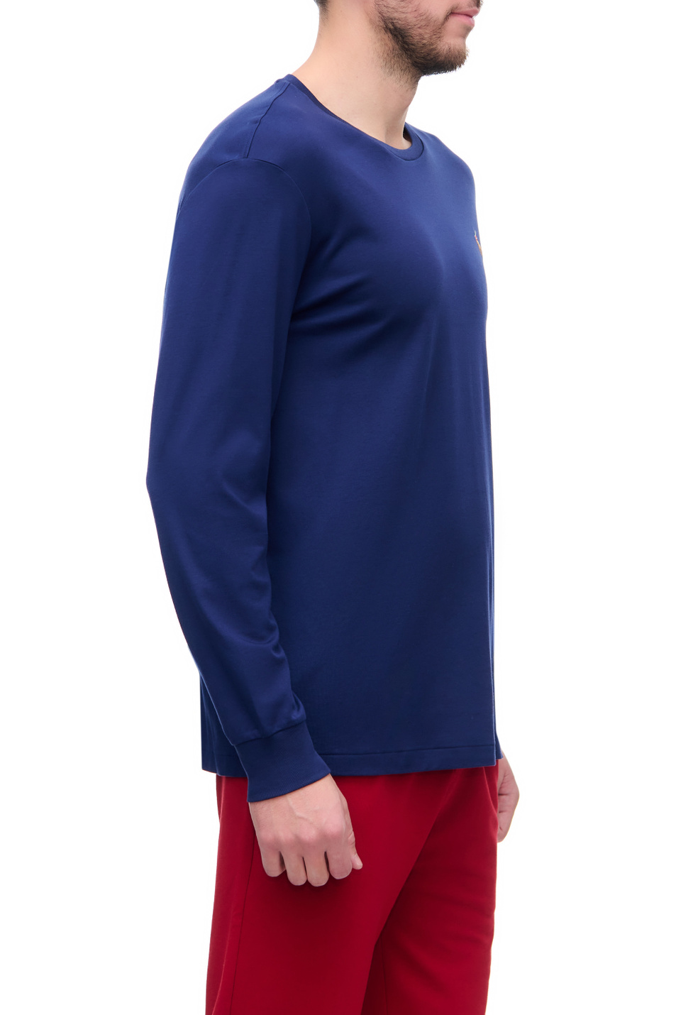 Мужской Polo Ralph Lauren Лонгслив из натурального хлопка с фирменной вышивкой (цвет ), артикул 710760121003 | Фото 3