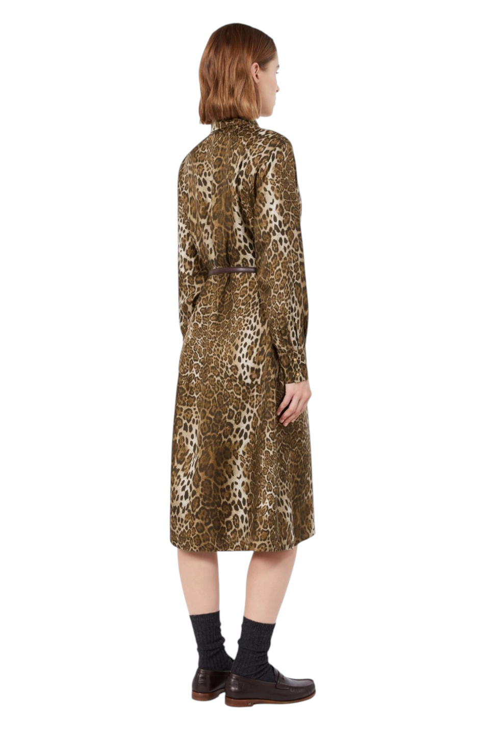 Женский Max Mara Платье VIGILE из шелка с ремнем (цвет ), артикул 2626226021 | Фото 4