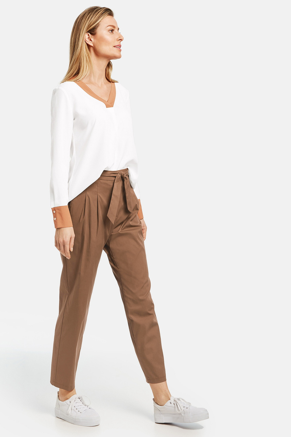 Женский Gerry Weber Брюки из смесового хлопка (цвет ), артикул 320008-38216 | Фото 5