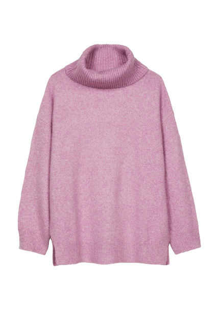 Однотонный свитер|Основной цвет:Лиловый|Артикул:192044 | Фото 1
