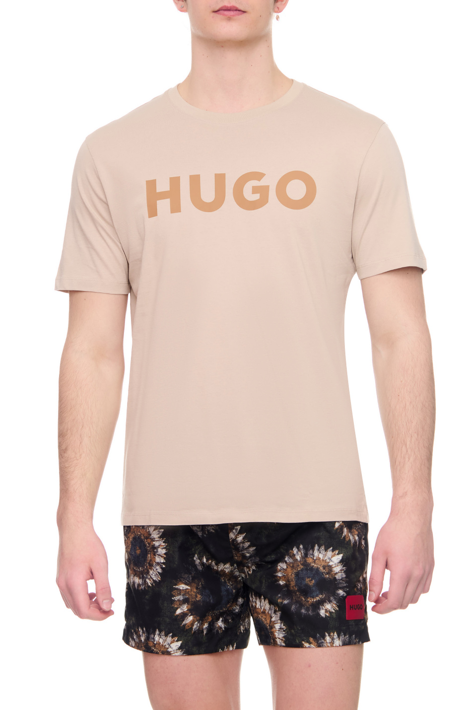 Мужской HUGO Футболка Dulivio из хлопка с логотипом (цвет ), артикул 50467556 | Фото 1