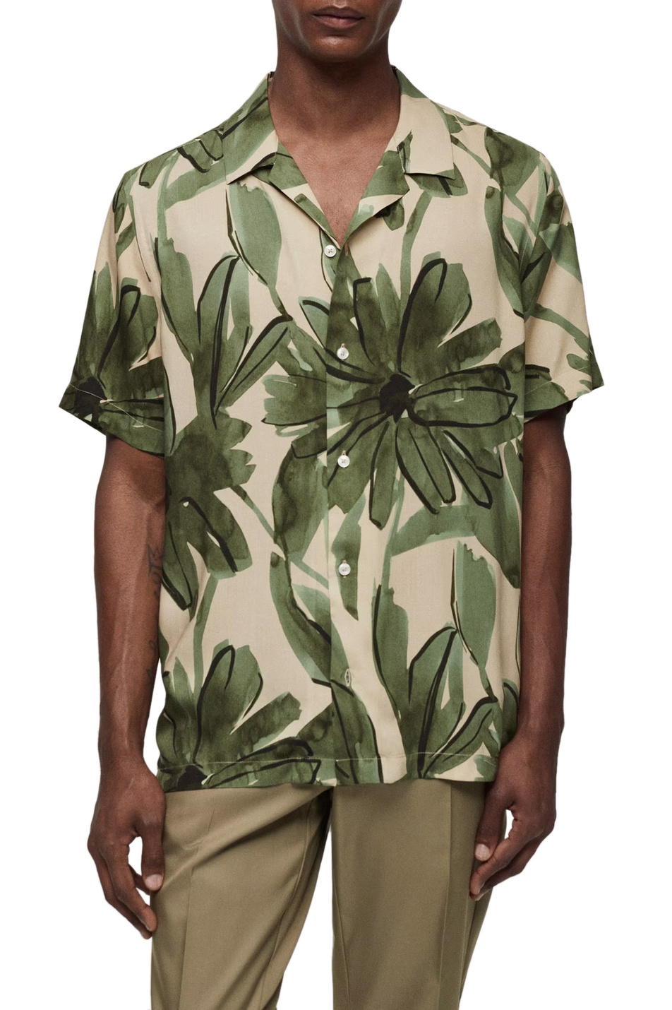 Мужской Mango Man Рубашка MAUIV с принтом (цвет ), артикул 67076311 | Фото 3