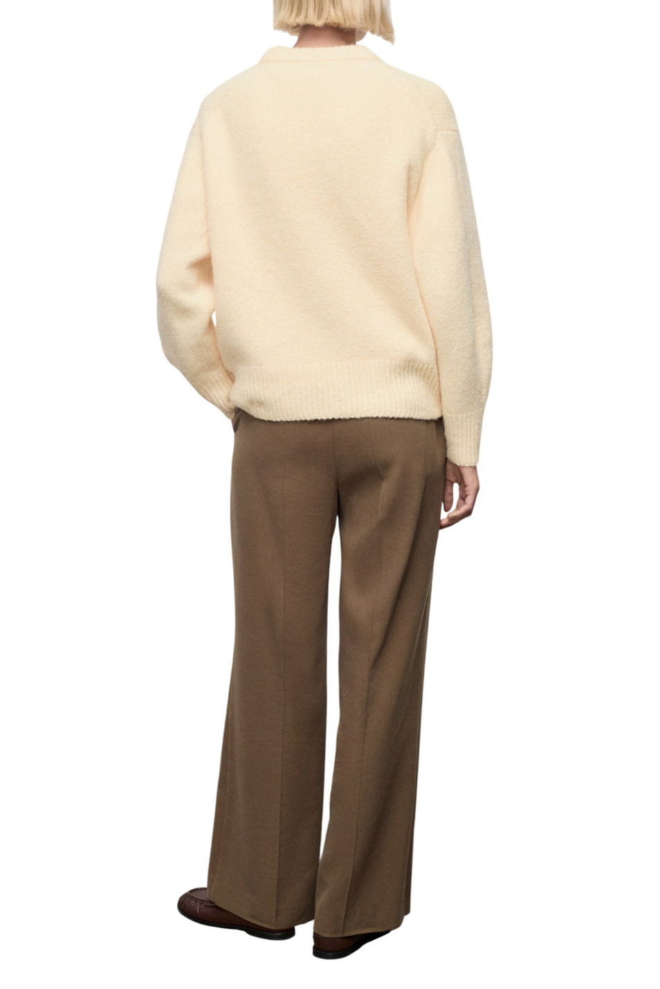 Женский Mango Джемпер REVUELTO однотонный (цвет ), артикул 17007828 | Фото 3