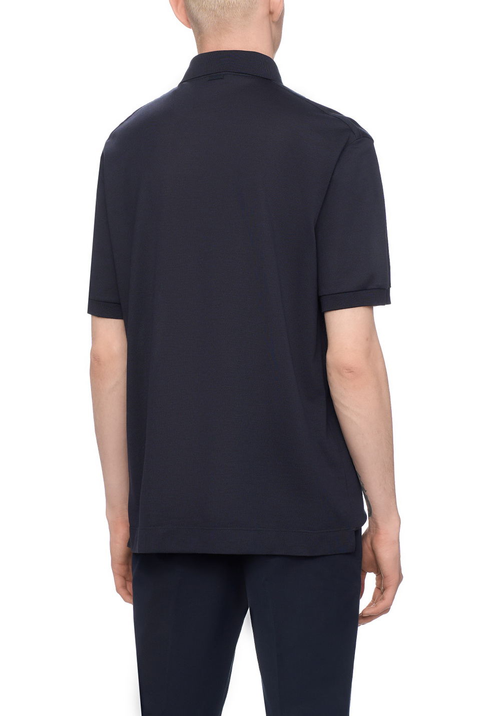 Мужской Zegna Футболка поло из хлопка и шелка (цвет ), артикул UF341A9-F786-B09 | Фото 5