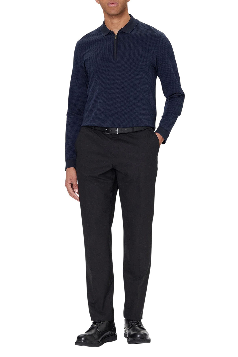 Мужской BOSS Джемпер поло Peduzzi из хлопка (цвет ), артикул 50549583 | Фото 3