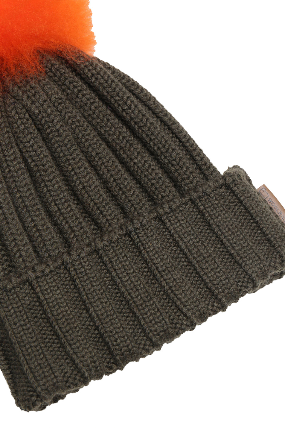 Женский Woolrich Шерстяная шапка BEANIE с помпоном (цвет ), артикул CFWWAC0136FRUF0663 | Фото 2