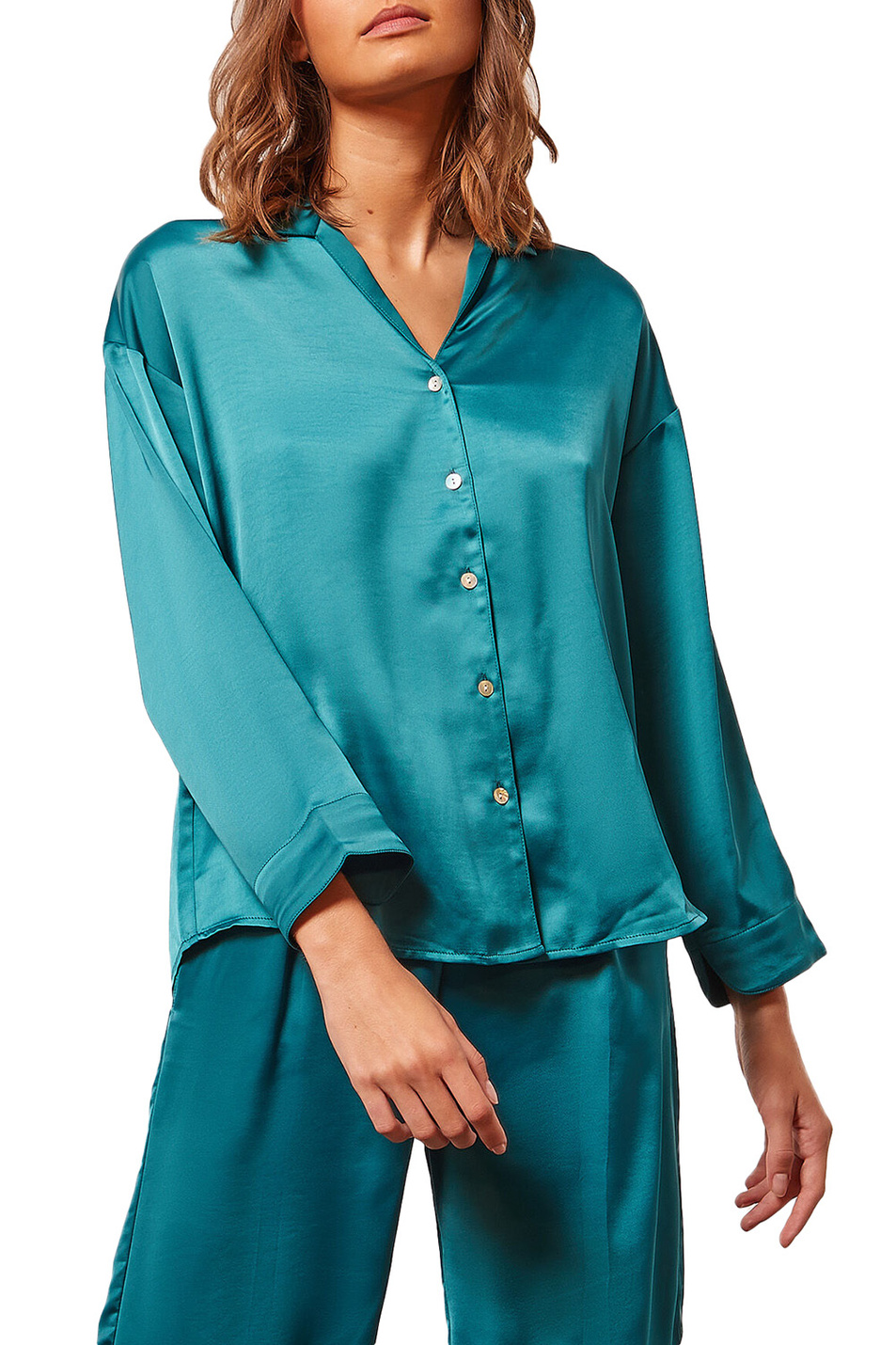 Etam Атласная пижамная рубашка ERINE (цвет ), артикул 6530226 | Фото 1