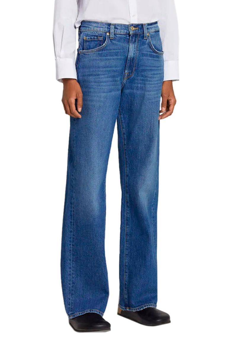 Женский 7 for all Mankind Джинсы TESS из эластичного хлопка (цвет ), артикул JSSTC650EX | Фото 4