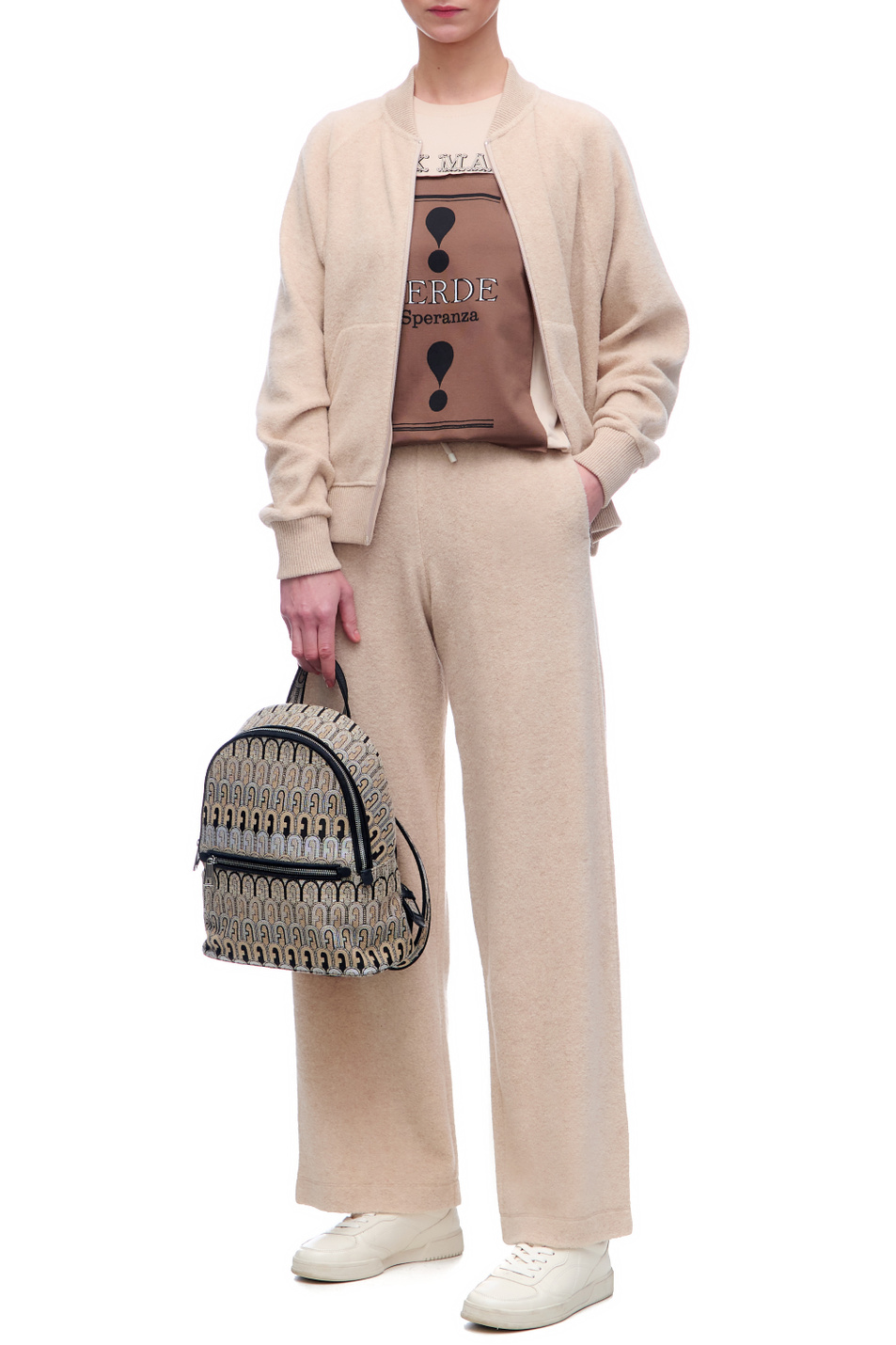 Женский Max Mara Футболка из хлопкового джерси (цвет ), артикул 19460313 | Фото 2