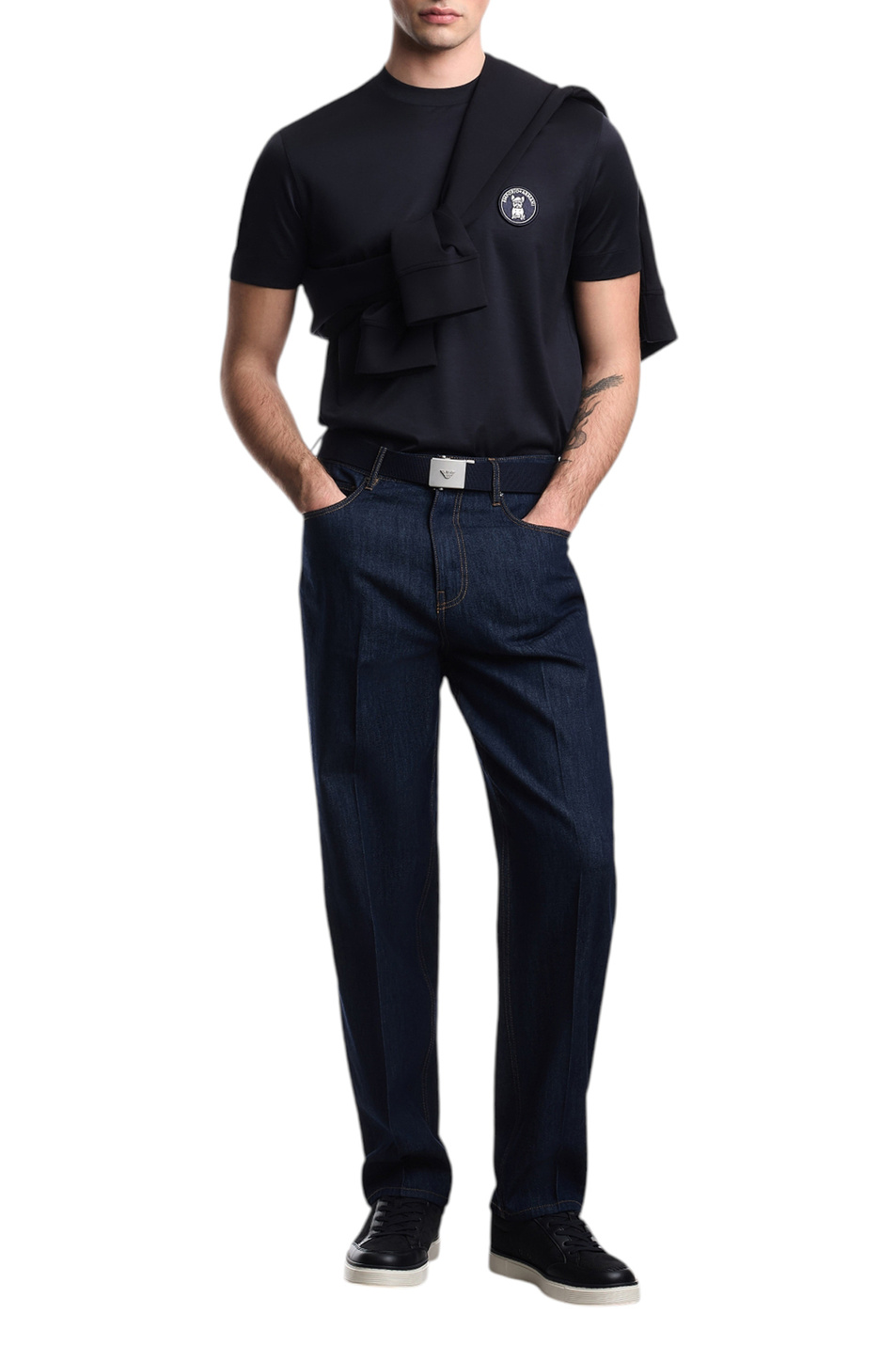 Мужской Emporio Armani Джинсы из хлопка (цвет ), артикул EM000664-AF24873 | Фото 2