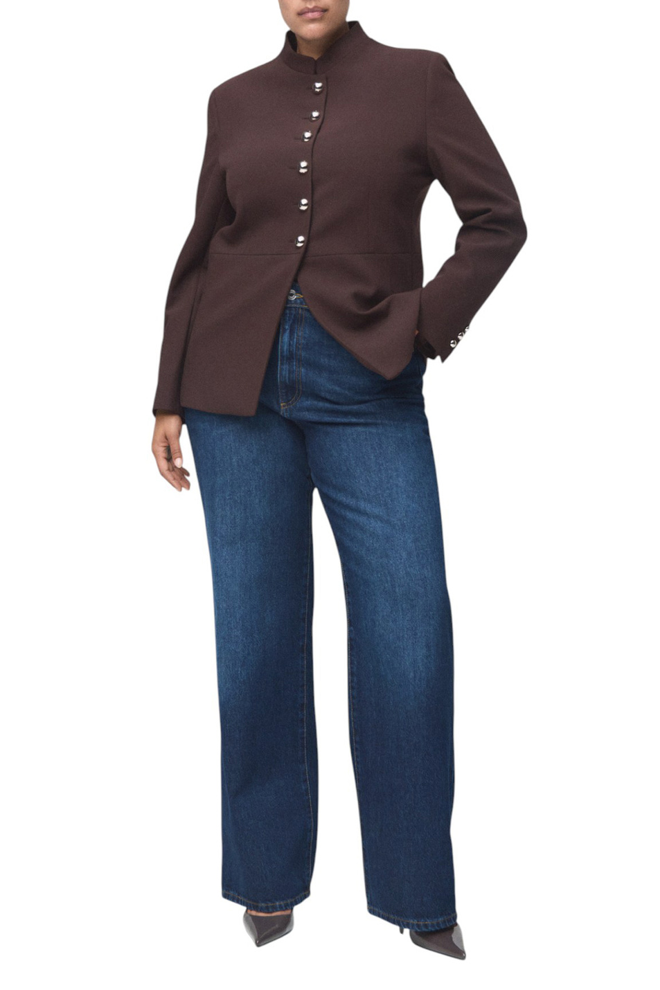 Женский Mango Жакет SOFIA с воротником-стойкой (цвет ), артикул 17046362 | Фото 2