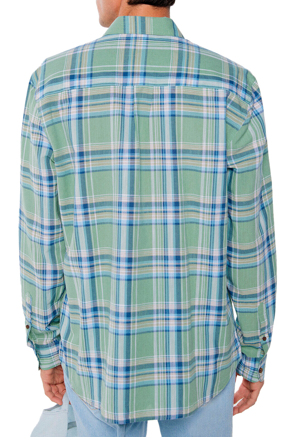 Мужской Springfield Рубашка из натурального хлопка в клетку (цвет ), артикул 0337183 | Фото 4