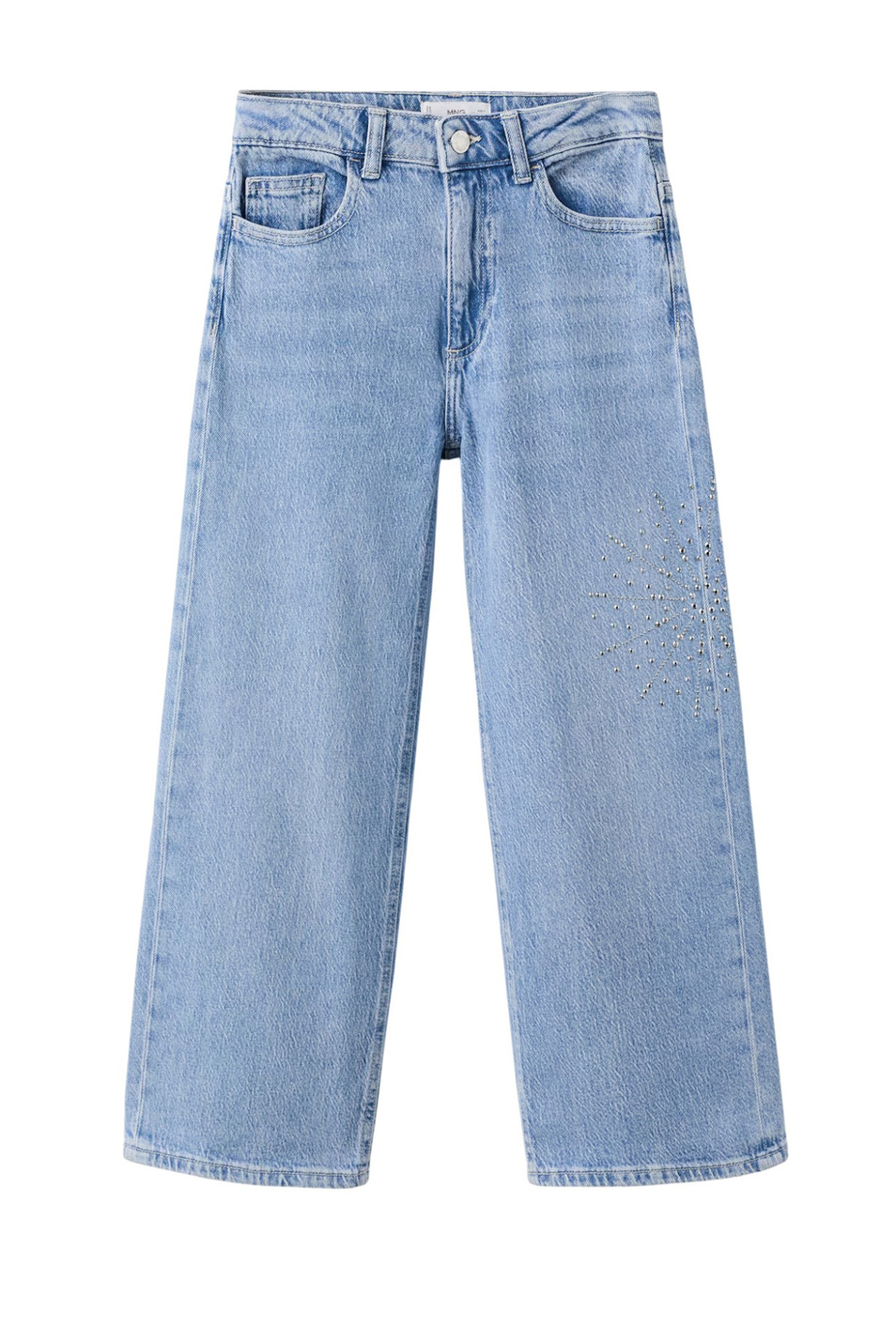 Девочкам Mango Kids Джинсы ANABEL из эластичного хлопка (цвет ), артикул 27061170 | Фото 1