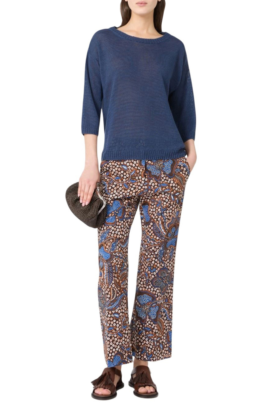 Женский Weekend Max Mara Джемпер CANNONE из льна (цвет ), артикул 2615361052 | Фото 2