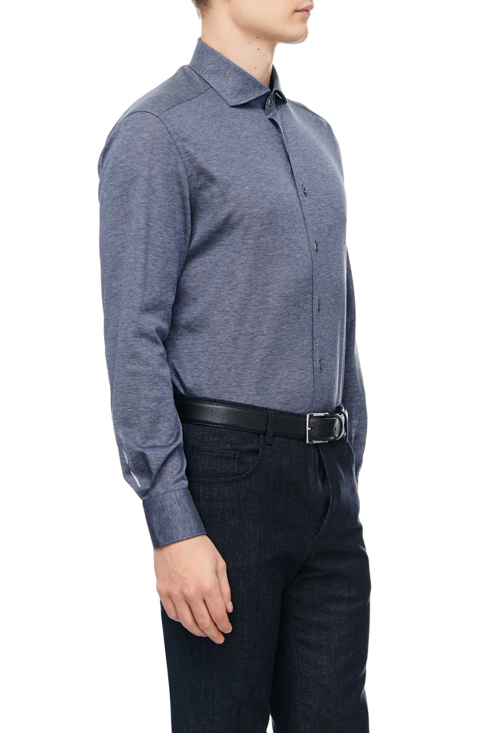 Мужской Corneliani Рубашка из натурального хлопка (цвет ), артикул 90P112-2811213 | Фото 3