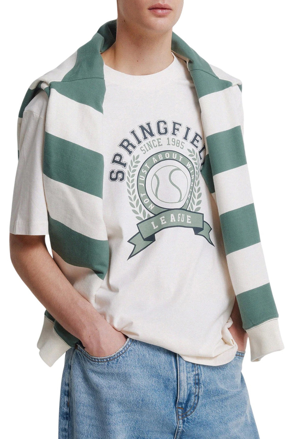 Мужской Springfield Футболка из хлопка (цвет ), артикул 0243382 | Фото 1