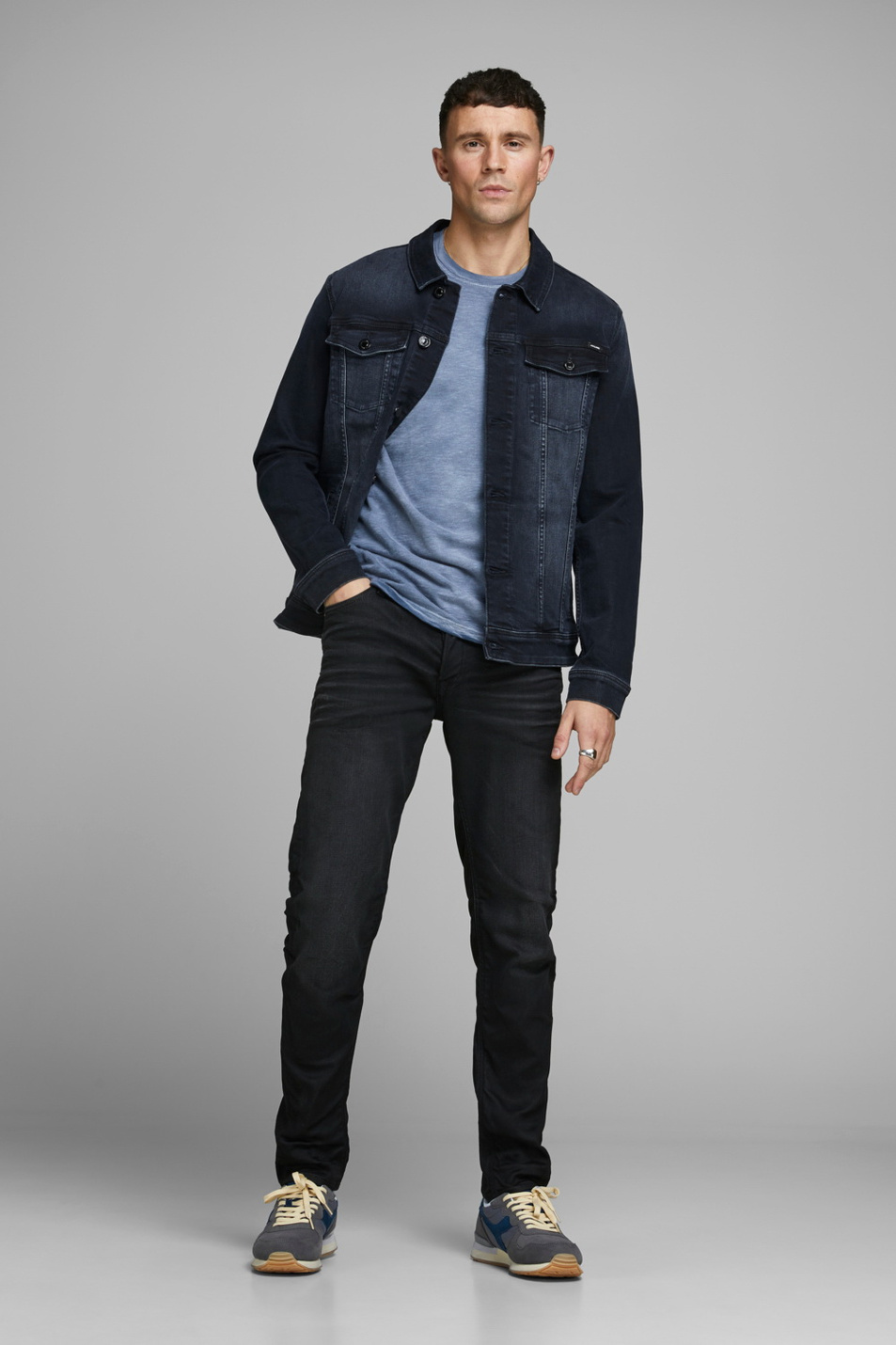 Мужской Jack & Jones Джинсовая куртка ALVIN (цвет ), артикул 12166867 | Фото 4