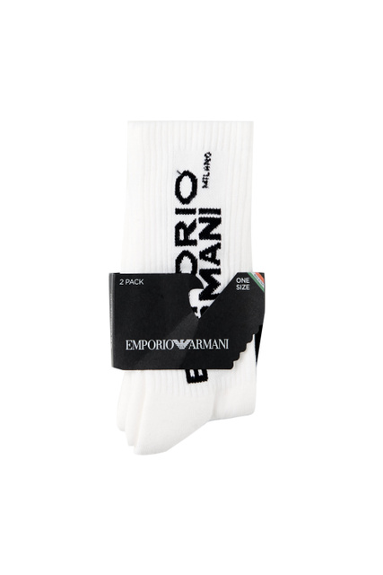 Набор из 2 пар носков|Основной цвет:Белый|Артикул:303122-2F328 | Фото 1