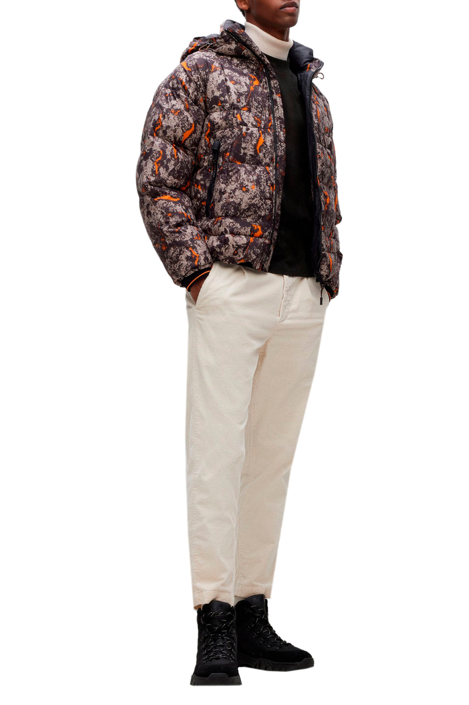 Мужской BOSS Футболка свободного кроя из натурального хлопка (цвет ), артикул 50479928 | Фото 2