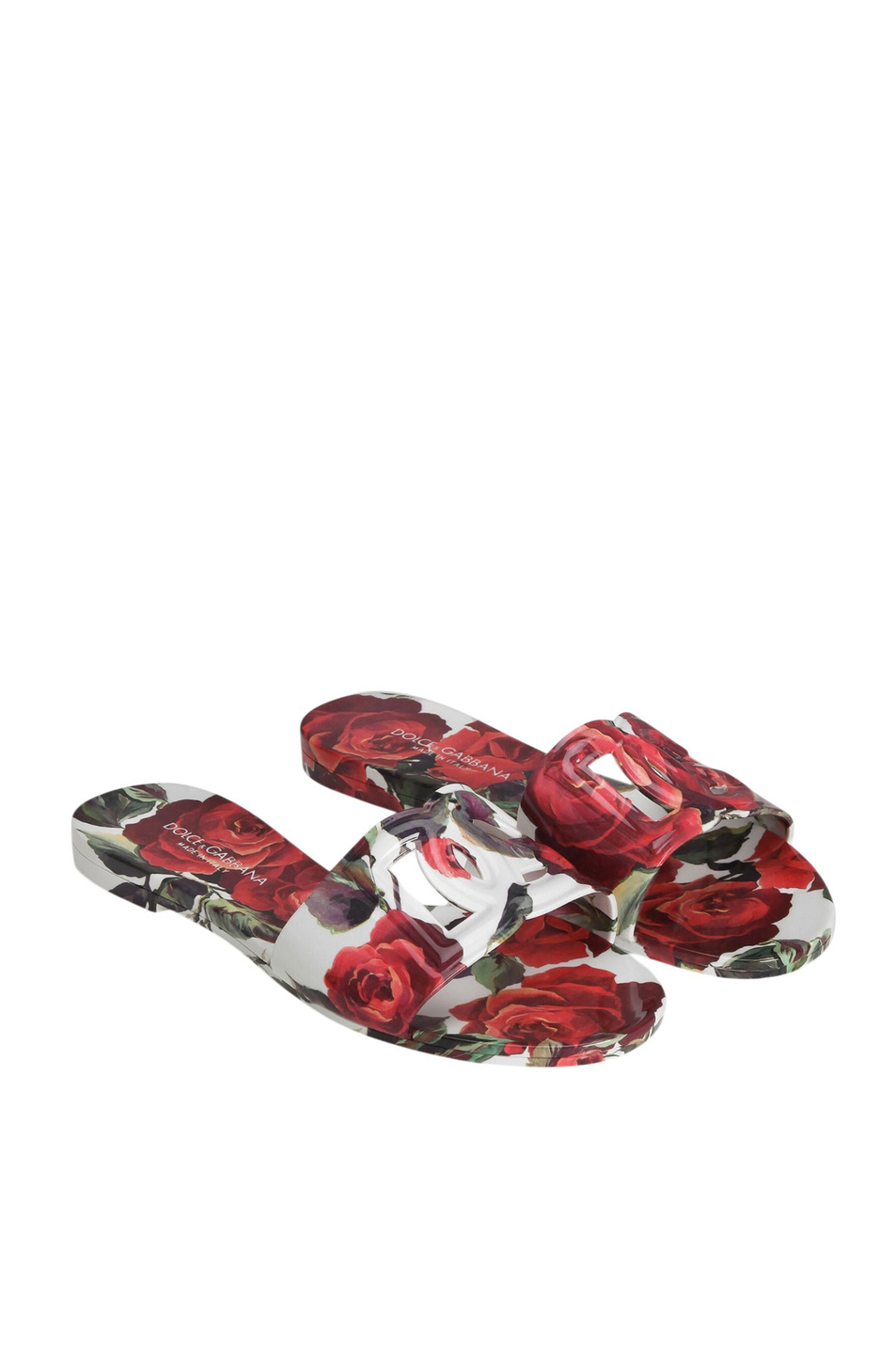 Женский Dolce & Gabbana Шлепанцы с цветочным принтом (цвет ), артикул CW2215-A6L05 | Фото 2
