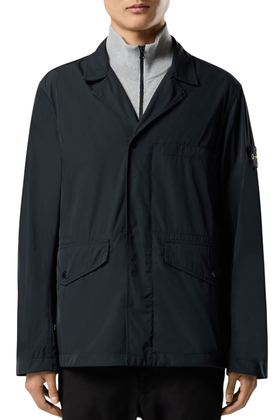 Мужской Stone Island Куртка-пиджак однотонная (цвет ), артикул L1S15A100001-S0026 | Фото 4