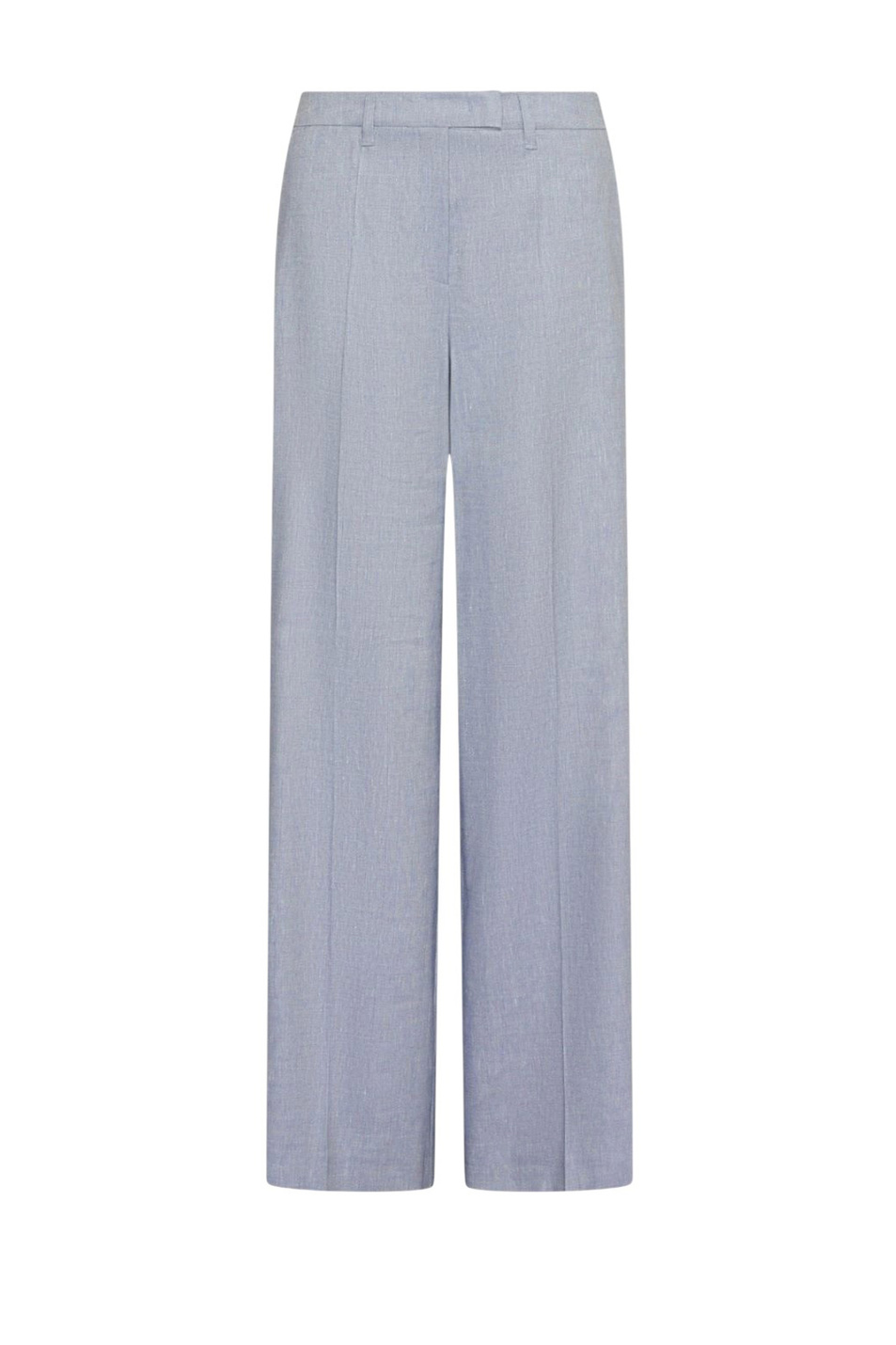 Брюки-палаццо MLLODINO из льна и вискозы|Основной цвет:Голубой Женский MARELLA Брюки-палаццо MLLODINO из льна и вискозы (цвет ), артикул 2613131121 | Фото 1