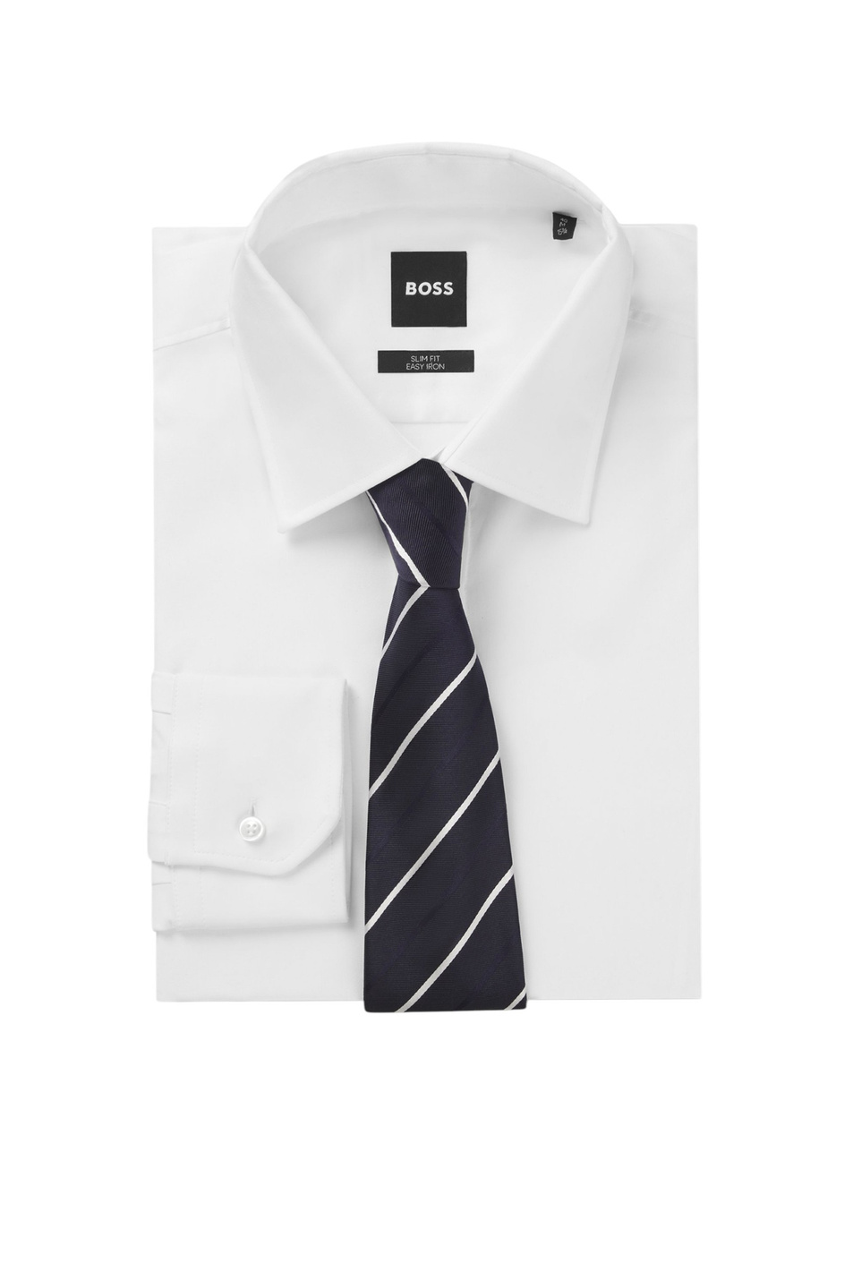 Галстук в полоску|Основной цвет:Синий Мужской BOSS Галстук в полоску (цвет ), артикул 50550914 | Фото 3