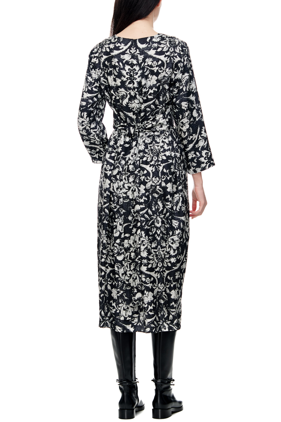 Max Mara Платье SAETTA из шелка с принтом (цвет ), артикул 92260823 | Фото 5