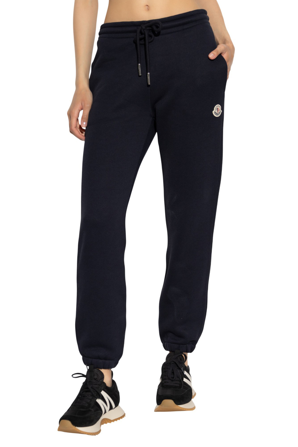 Брюки с логотипом|Основной цвет:Синий Женский Moncler Брюки с логотипом (цвет ), артикул K20938H00006-89B0Q | Фото 4