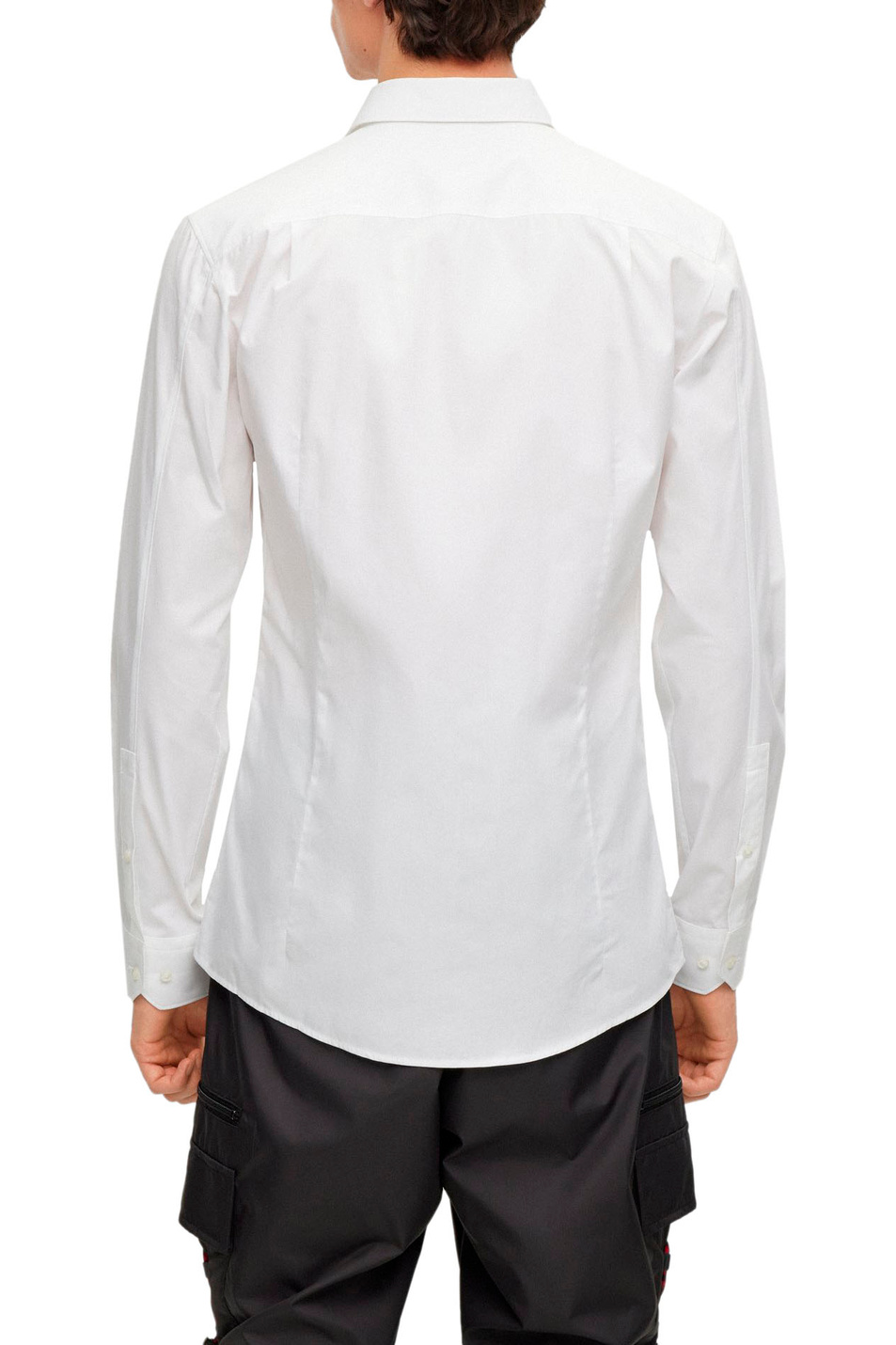 Мужской HUGO Рубашка из натурального хлопка с логотипом (цвет ), артикул 50495087 | Фото 4