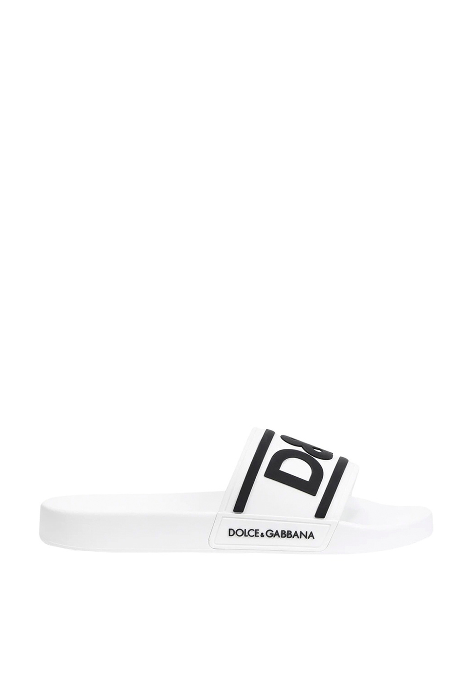 Мужской Dolce & Gabbana Шлепанцы с контрастным логотипом (цвет ), артикул CS2072-AQ858 | Фото 1