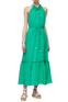 120% Lino Льняное платье с кулиской на горловине ( цвет), артикул V0W49CO0000115000 | Фото 3
