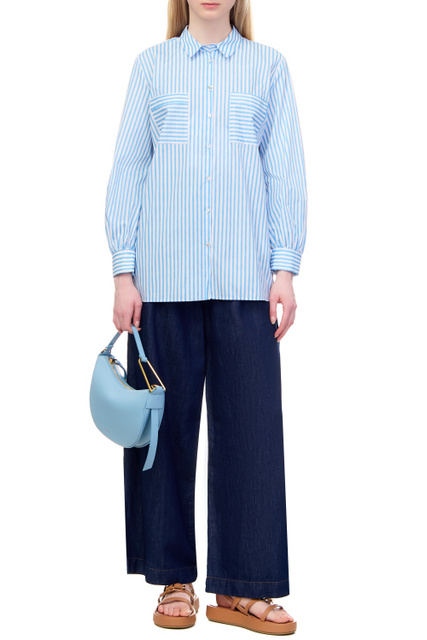 Рубашка RIPA с принтом|Основной цвет:Голубой|Артикул:2371112232 | Фото 2