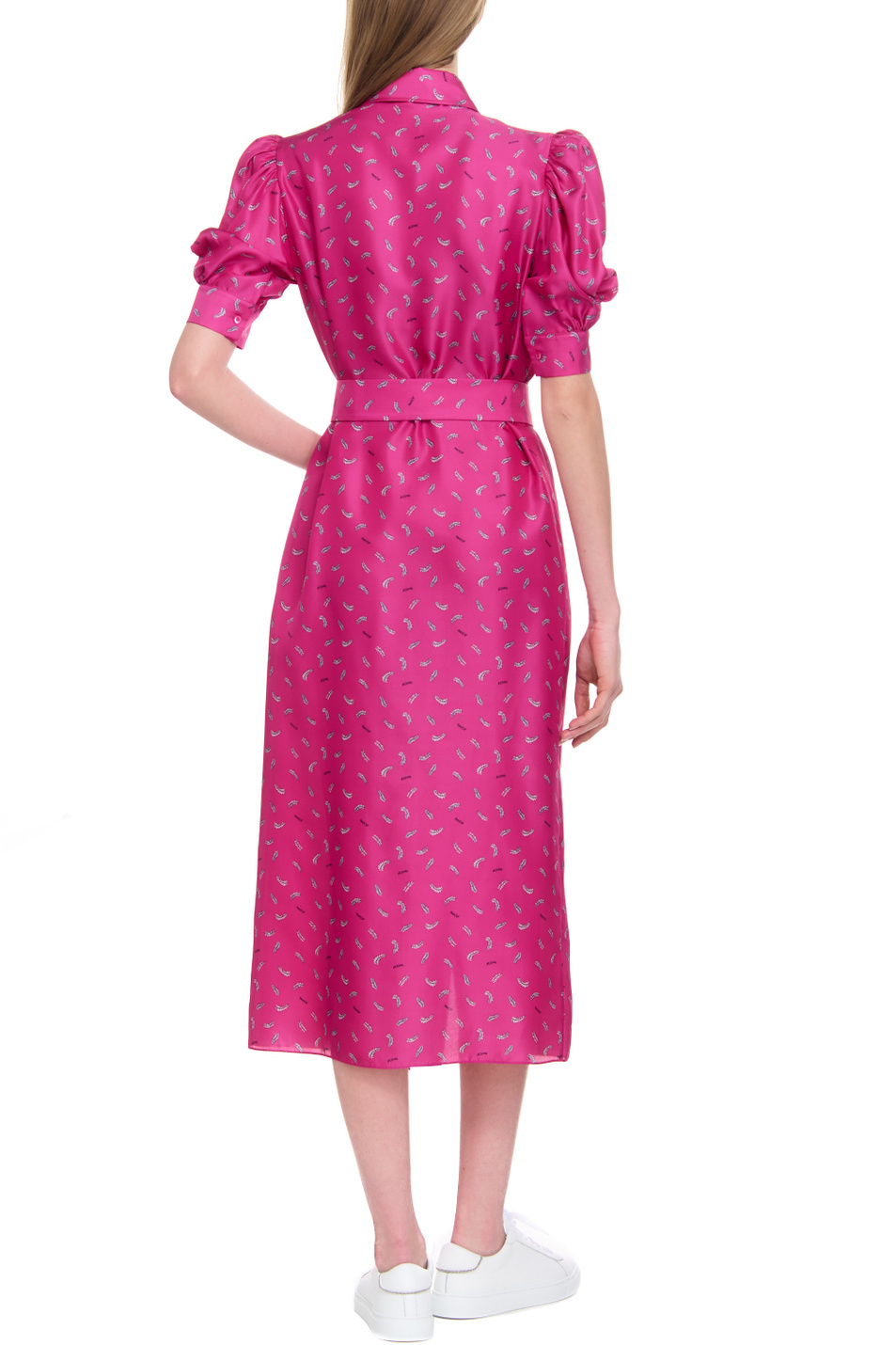 Женский Rochas Платье из натурального шелка с принтом (цвет ), артикул ROWW50188ARW174 | Фото 3
