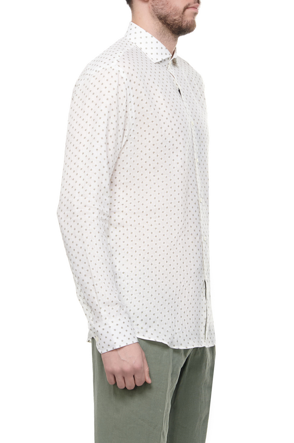 Мужской BOSS Рубашка из чистого льна с принтом (цвет ), артикул 50514898 | Фото 3