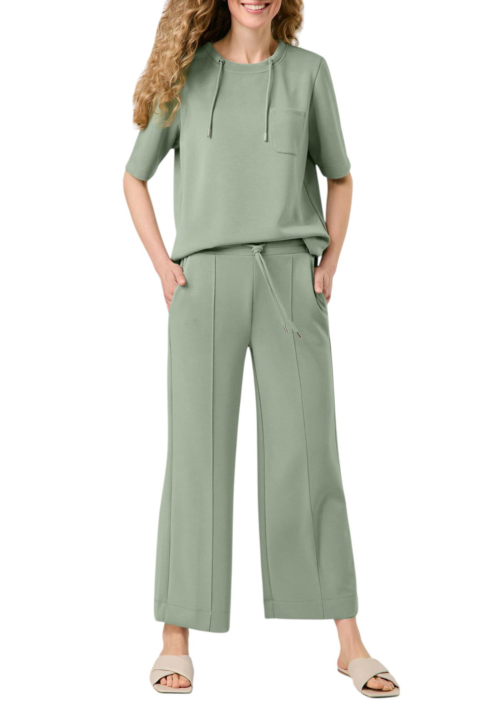 Женский Gerry Weber Брюки с эластичным поясом (цвет ), артикул 520105-35006 | Фото 3