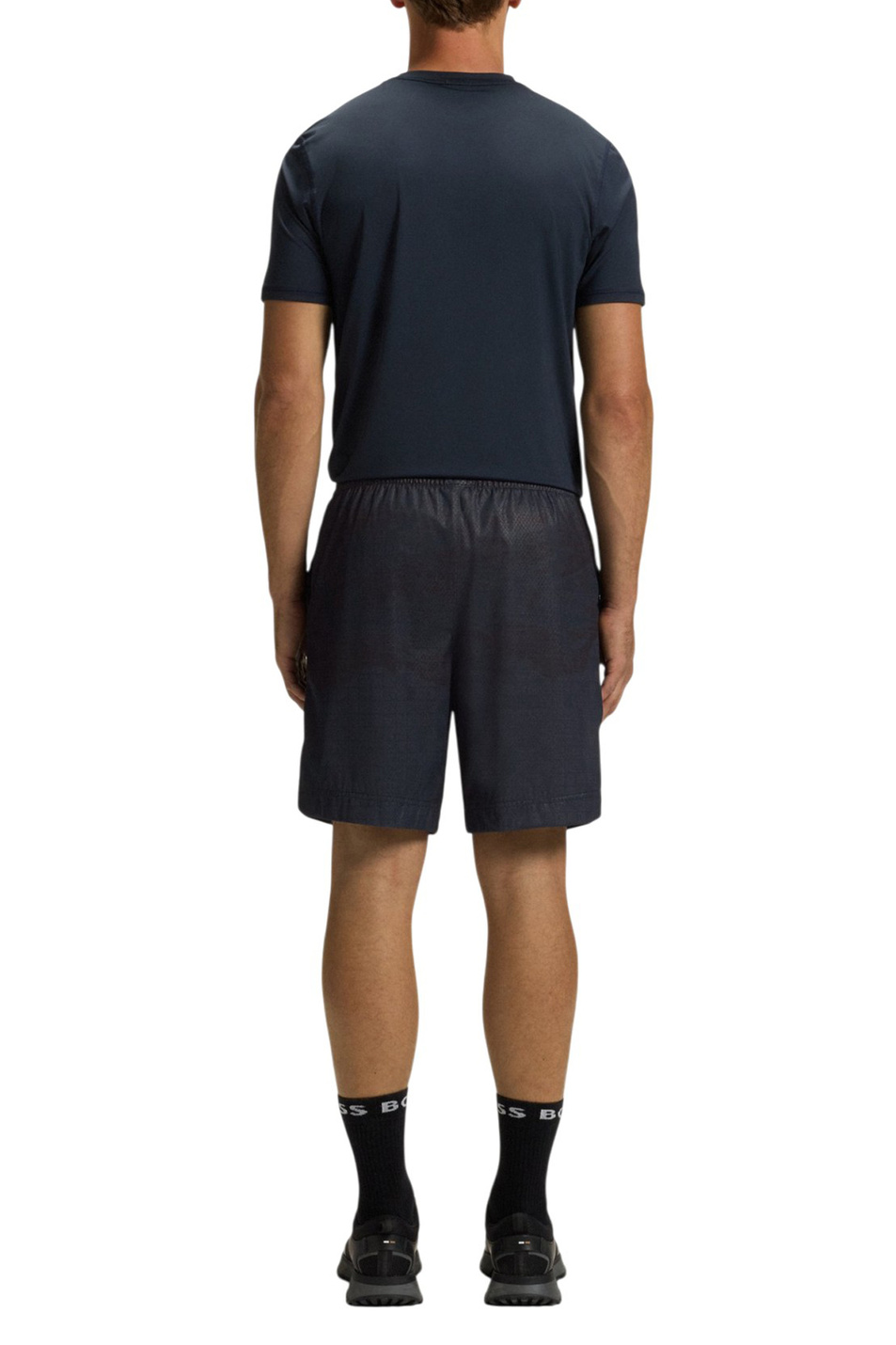Шорты с логотипом|Основной цвет:Синий Мужской BOSS Шорты с логотипом (цвет ), артикул 50547493 | Фото 4
