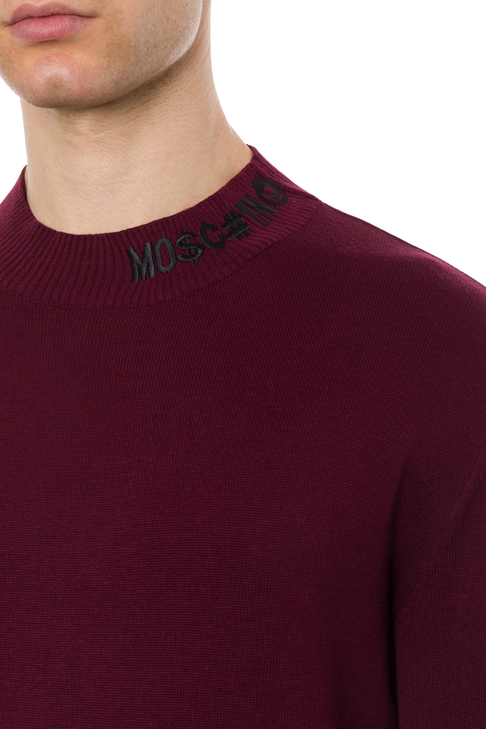 Moschino Пуловер из смесового хлопка с добавлением кашемира (цвет ), артикул A0909-7002 | Фото 4