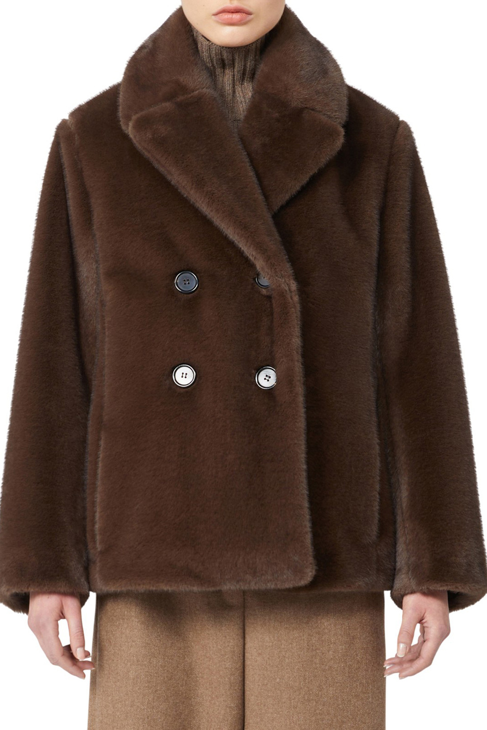 Полушубок LAURA|Основной цвет:Коричневый Женский Max Mara Полушубок LAURA (цвет ), артикул 2529456013 | Фото 3