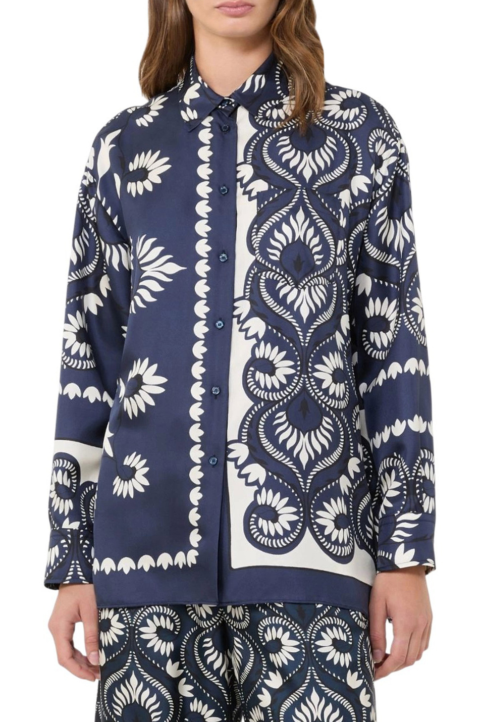 Женский Weekend Max Mara Блузка LASTRA из шелка (цвет ), артикул 2615191011 | Фото 3