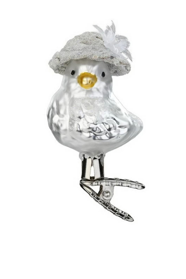 Не имеет пола Inge's Christmas Елочная игрушка на килпсе "Птичка-невеста", 6,5 см (цвет ), артикул 10124S023 | Фото 1