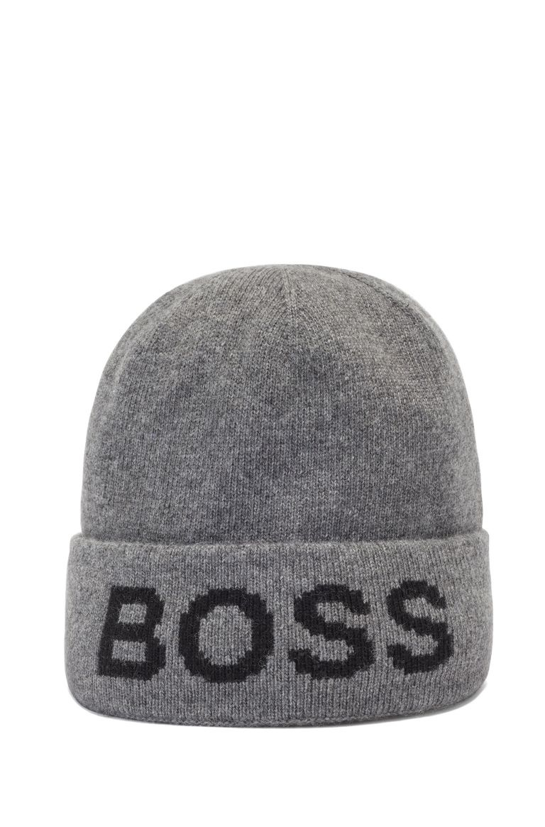 Мужской BOSS Шапка-бини из смесовой шерсти и кашемира (цвет ), артикул 50443043 | Фото 1
