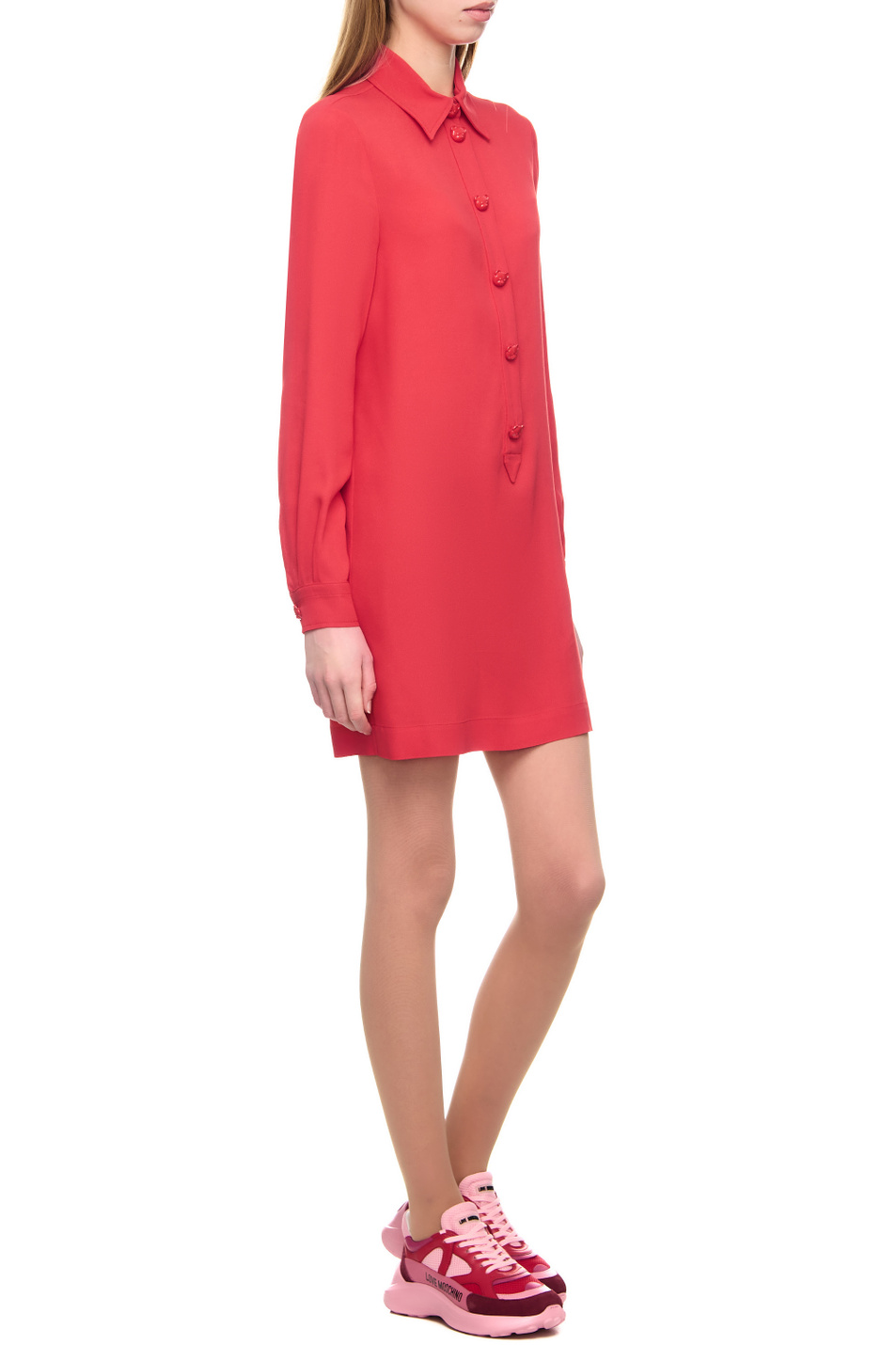 Женский Moschino Платье-рубашка однотонное (цвет ), артикул A0456-0533 | Фото 4