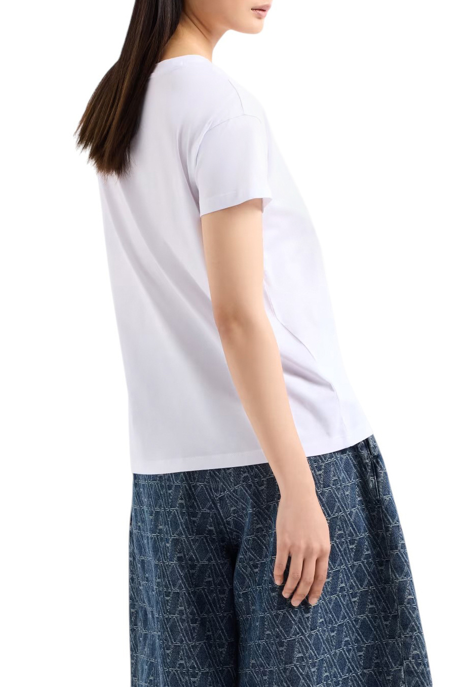 Женский Armani Exchange Футболка с логотипом из страз (цвет ), артикул XW000830-AF10356 | Фото 4